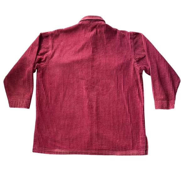 Vintage Eddie Bauer oversize Baggy Chorduroy shirt jacket large - Picture 2 of 11